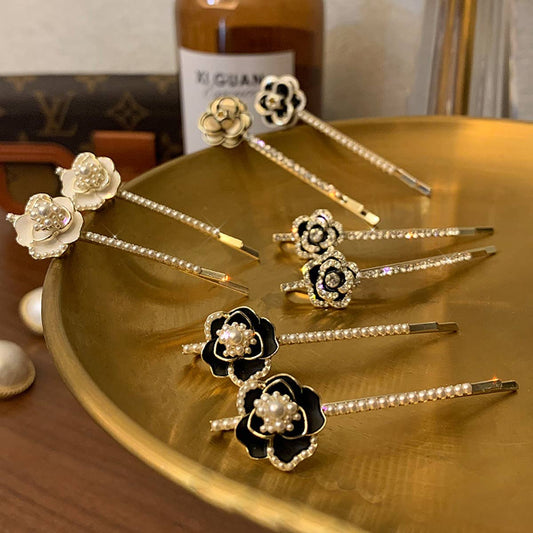 CAMELLIA PEARL HAIR PIN WITH RHINESTONES_CWAHA1211