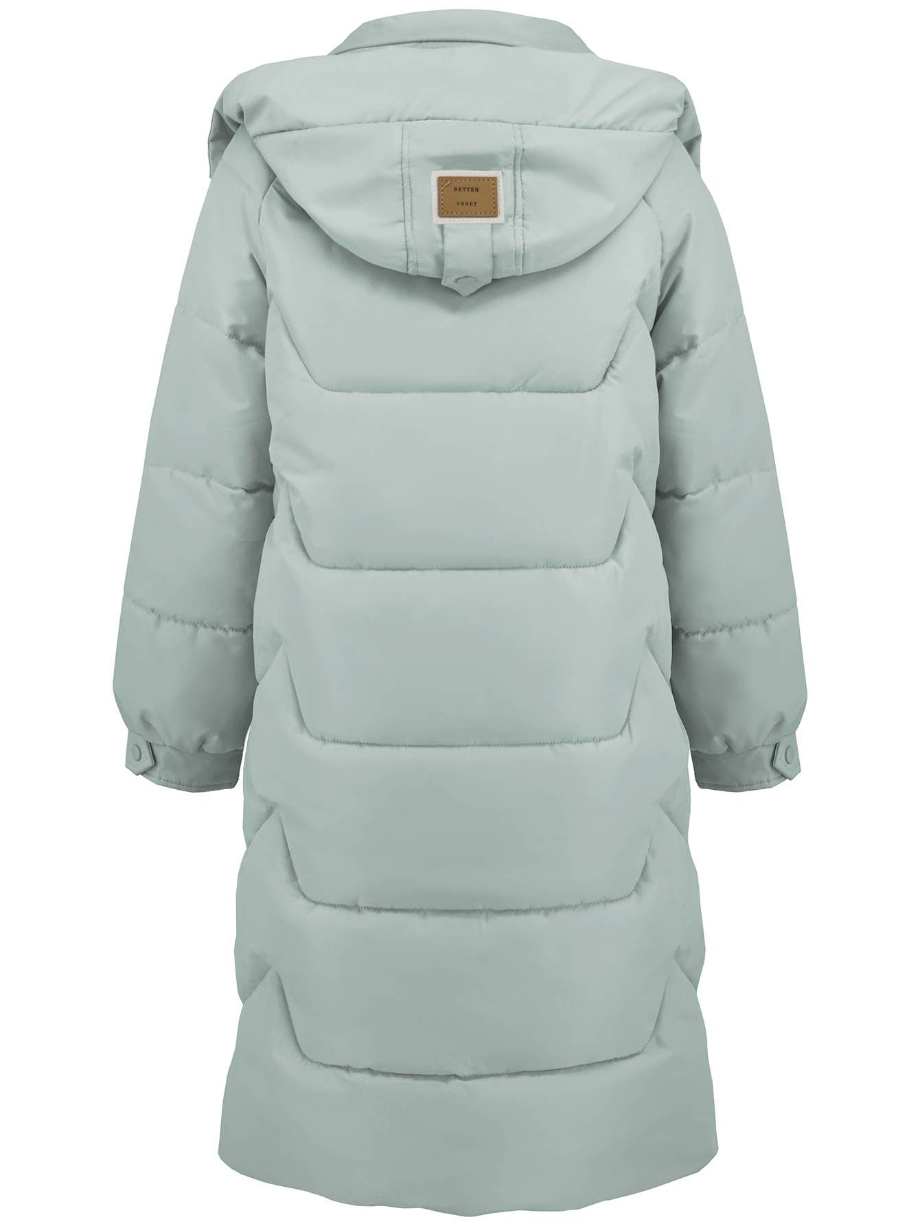 Thickened long-sleeved warm hooded cotton jacket