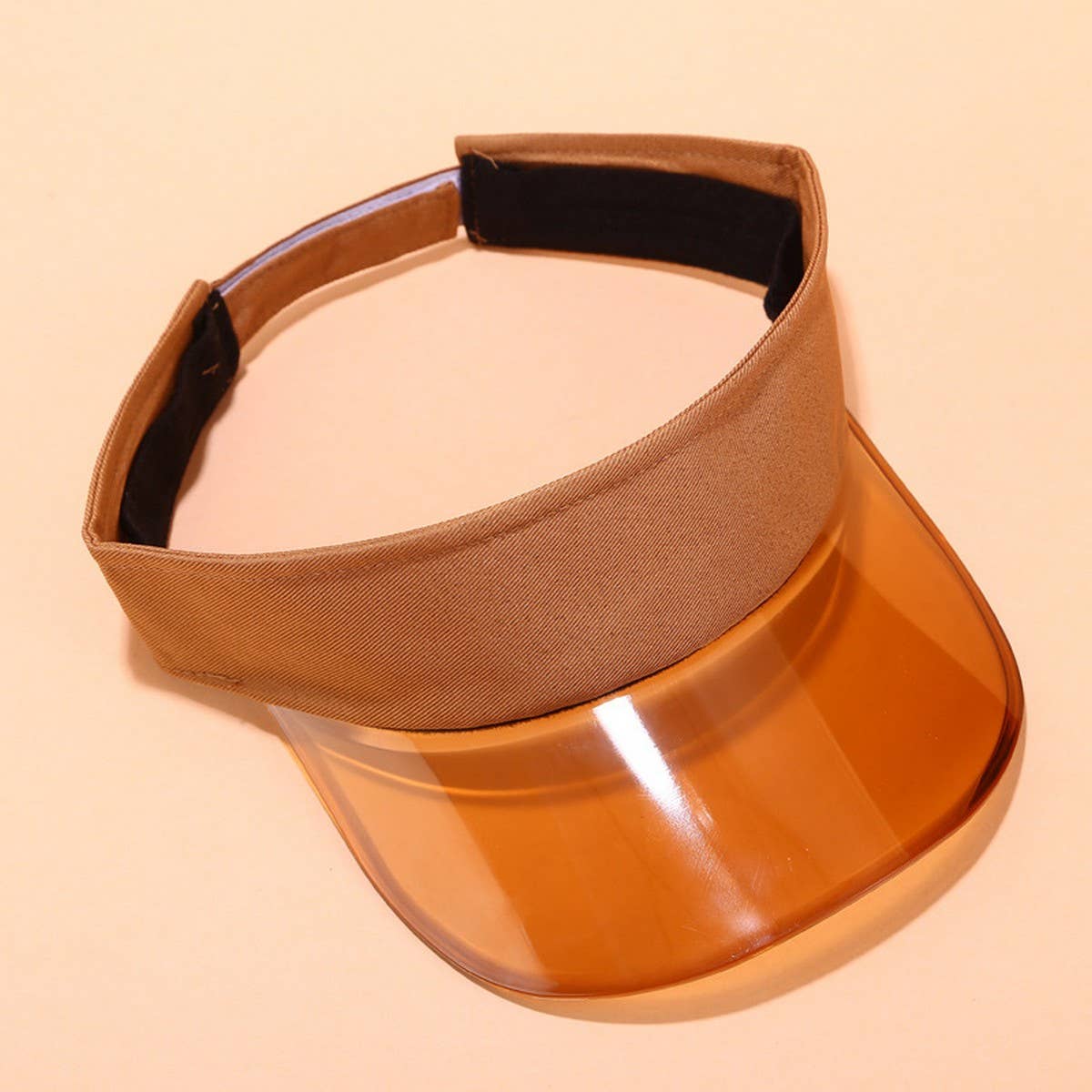 PVC Visor Hat - Summer Sunshade Cap for Beach_CWAH3285