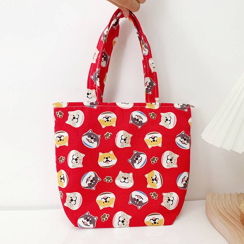 Cute cartoon dog large-capacity bento pack