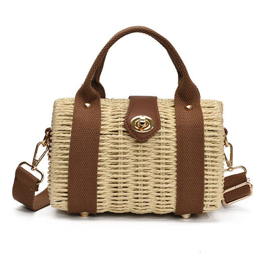 Artistic beach versatile hand-held crossbody bag