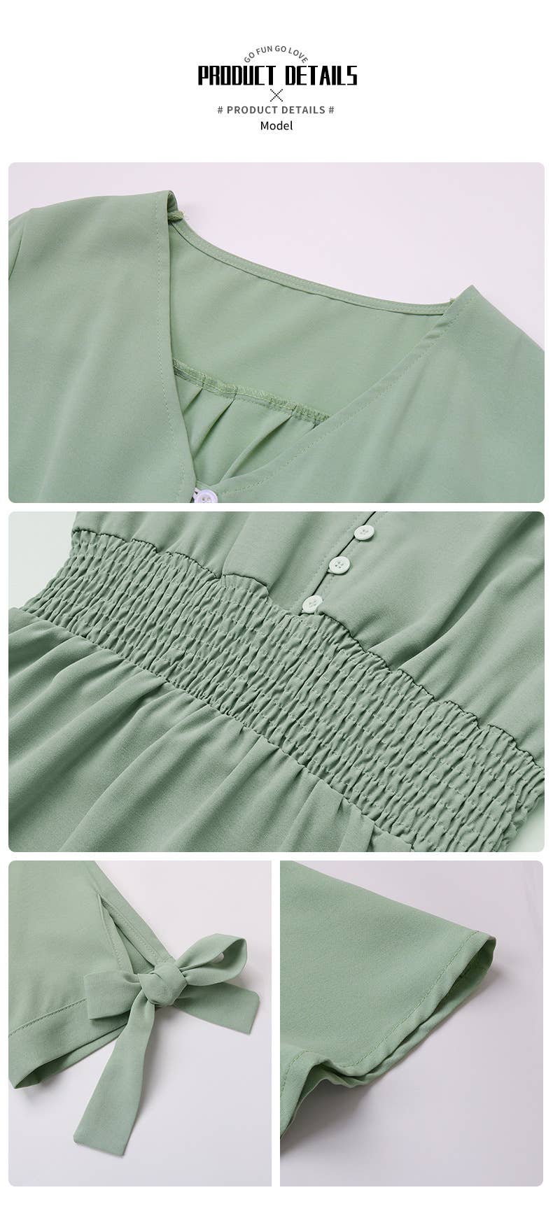 Solid color belted dress