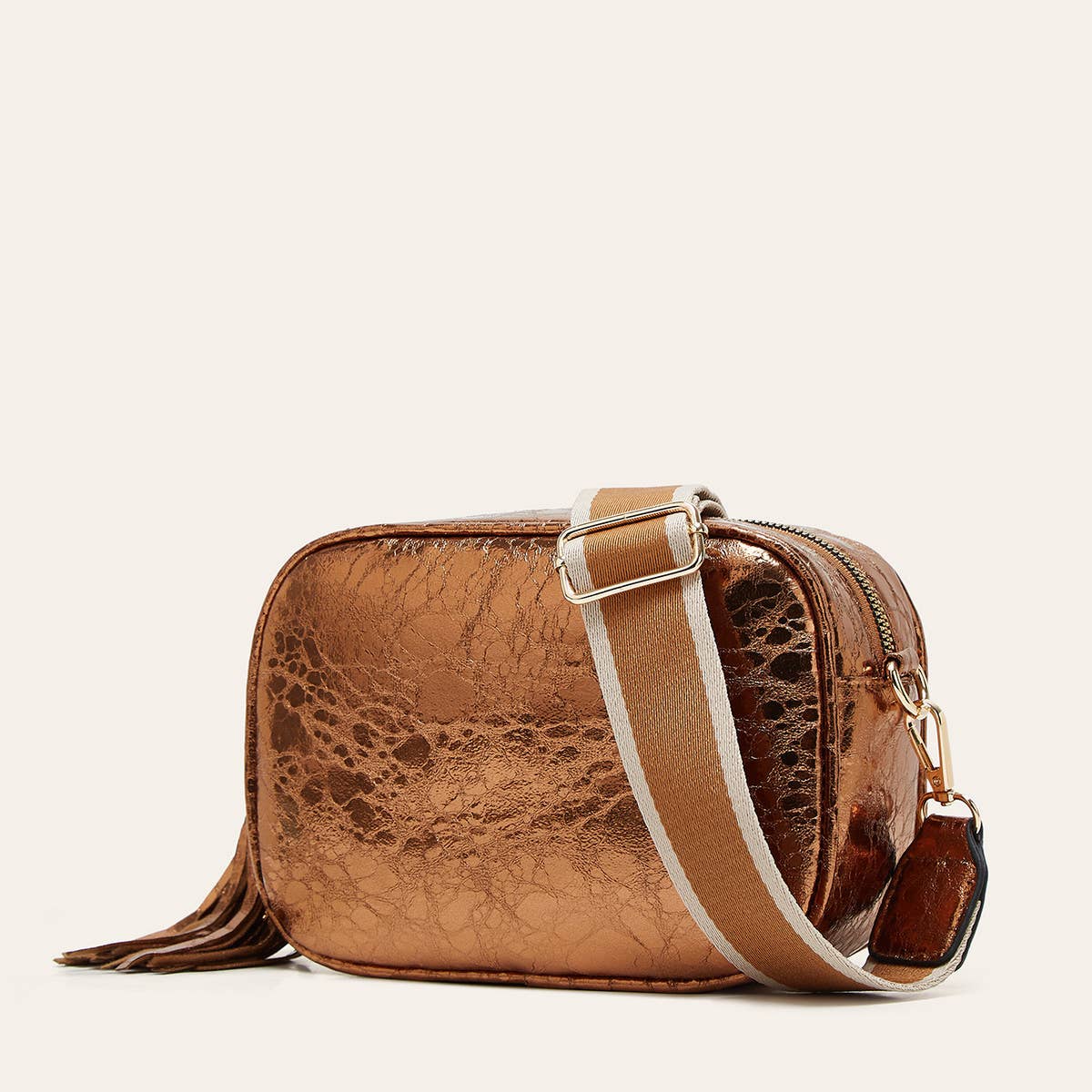 URBAN SIMPLE SEQUINED SMALL SQUARE SHOULDER BAG_CWAB2632