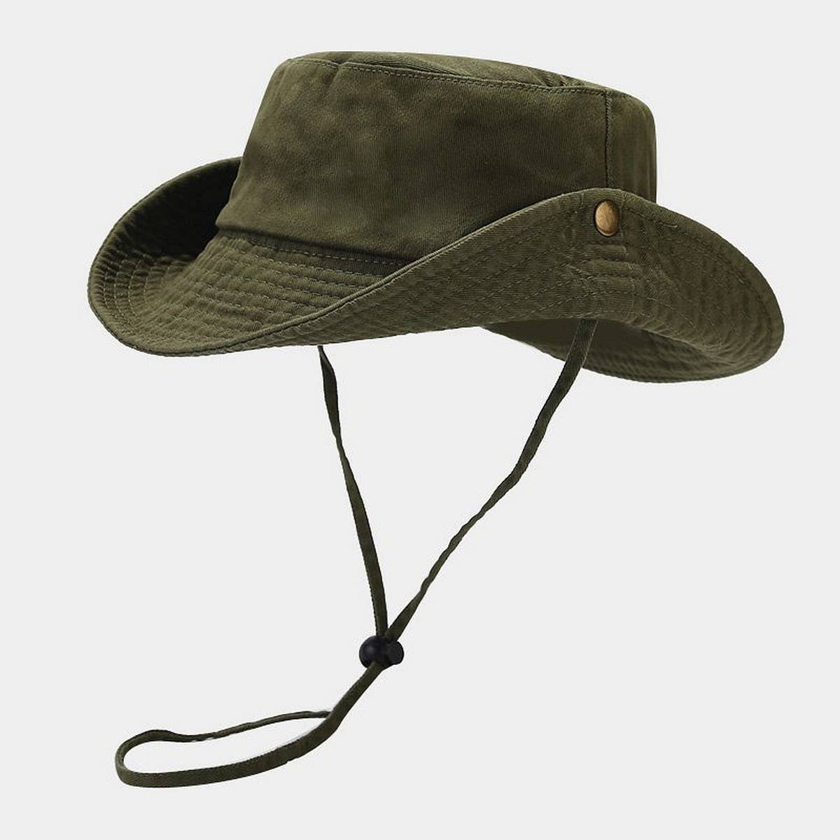 Foldable Washed Cotton Fisherman Hat for Outdoor_CWAH3791