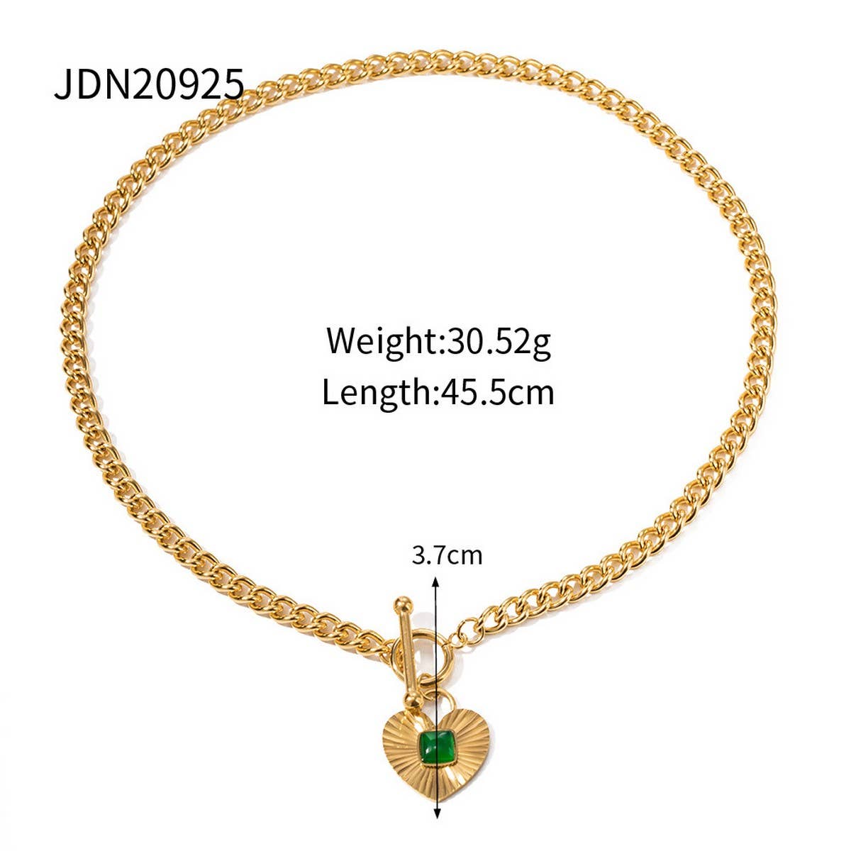 RETRO LIGHT LUXURY OT BUCKLE DESIGN NECKLACE_CWAJE1442