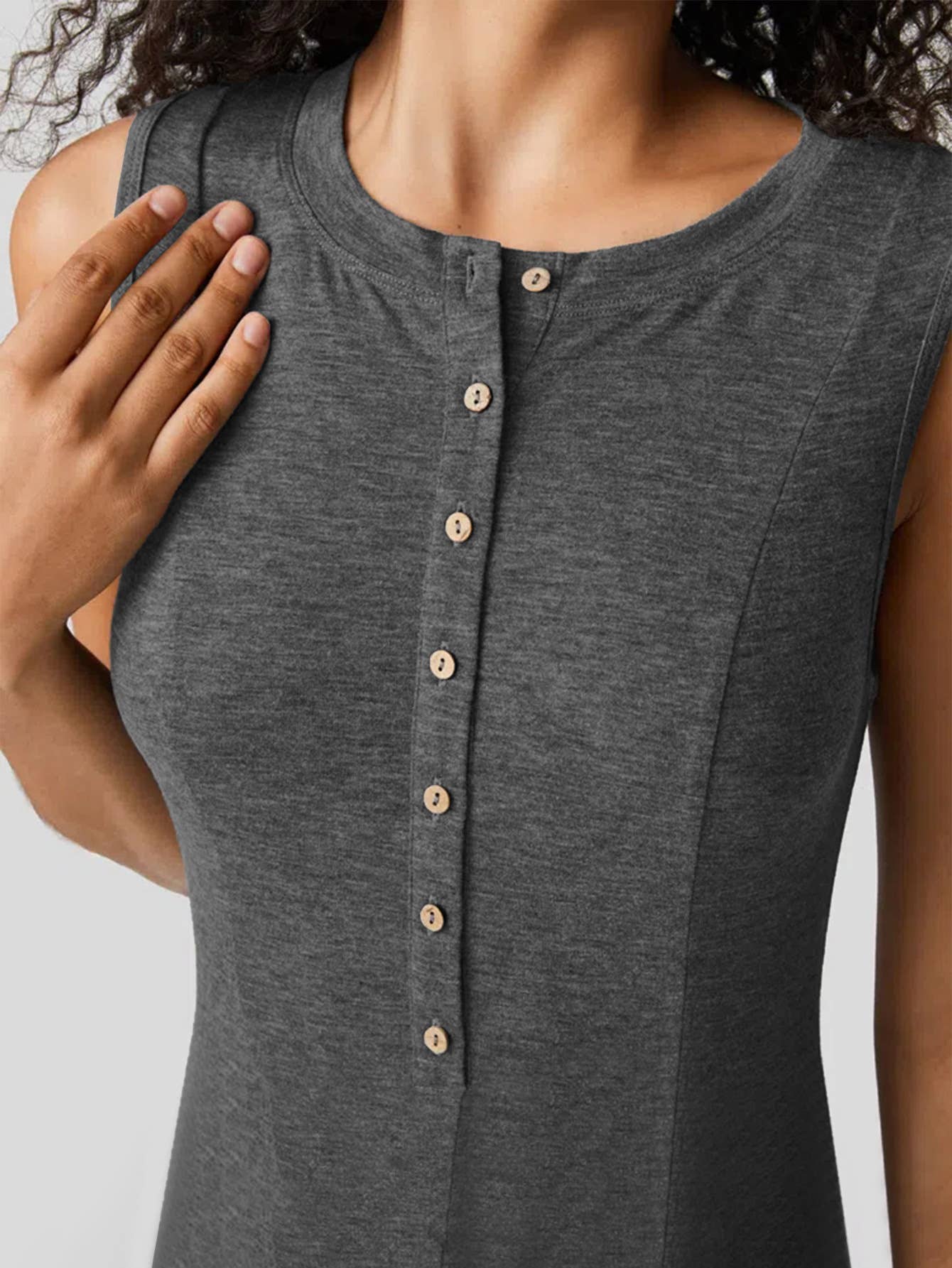 Sense of design elegant and casual knitted dress