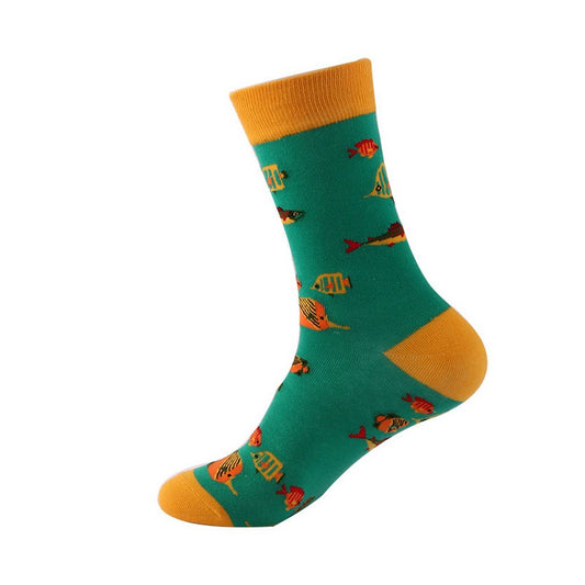 AUTUMN AND WINTER MARINE LIFE MID-TUBE SOCKS_CWMS1025