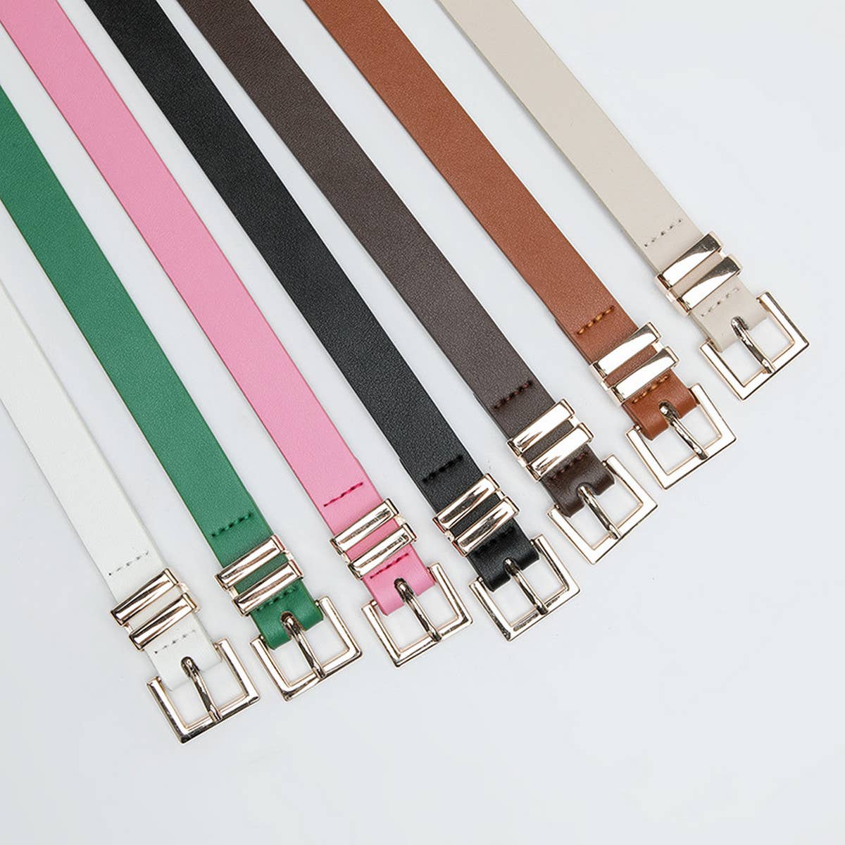 SIMPLE ALL-MATCH DRESS WITH SLIM WAIST BELT_CWABE0593