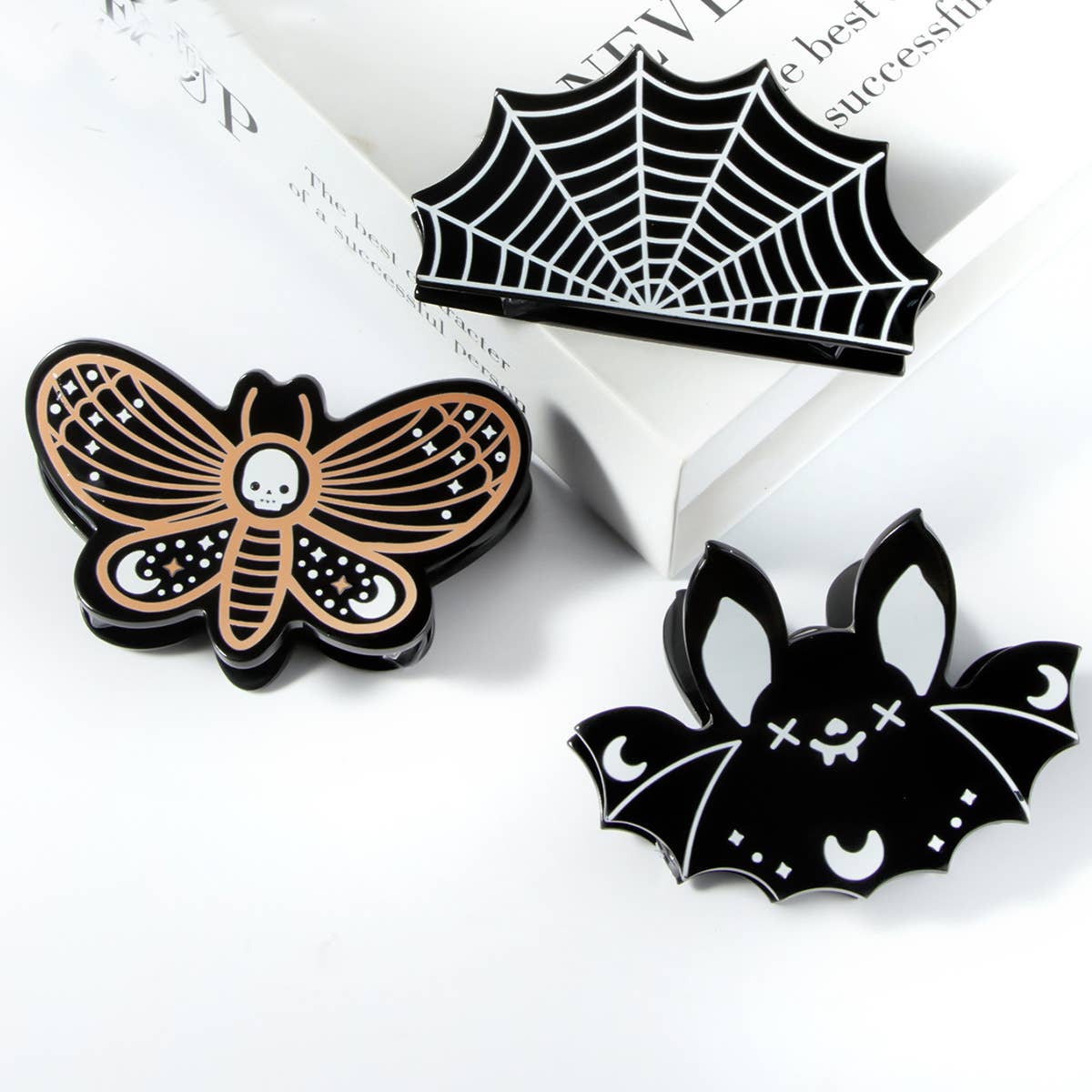 HALLOWEEN BAT HAIR CLIP BACK HEAD HAIR CLIP
