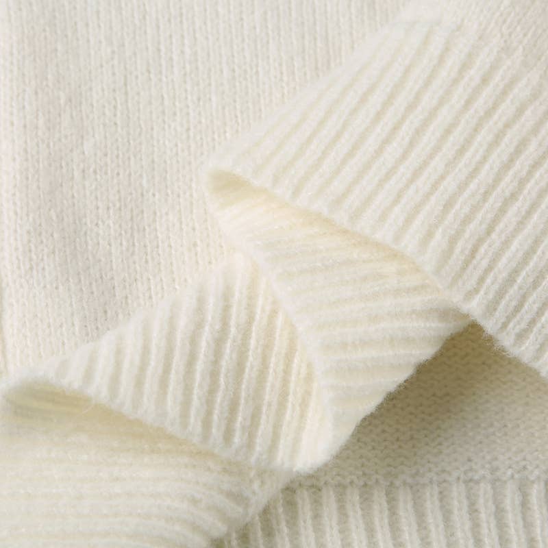 Girly Style Twist Solid Color Sweater