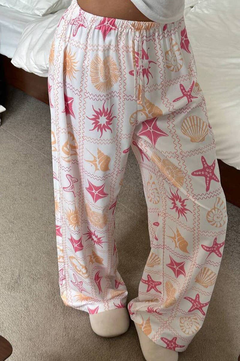 CWBLP2067_SUMMER CASUAL ALL-MATCH MOPPING PANTS