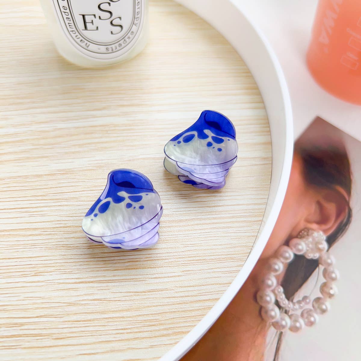 Q-version acrylic animal children's hair clips