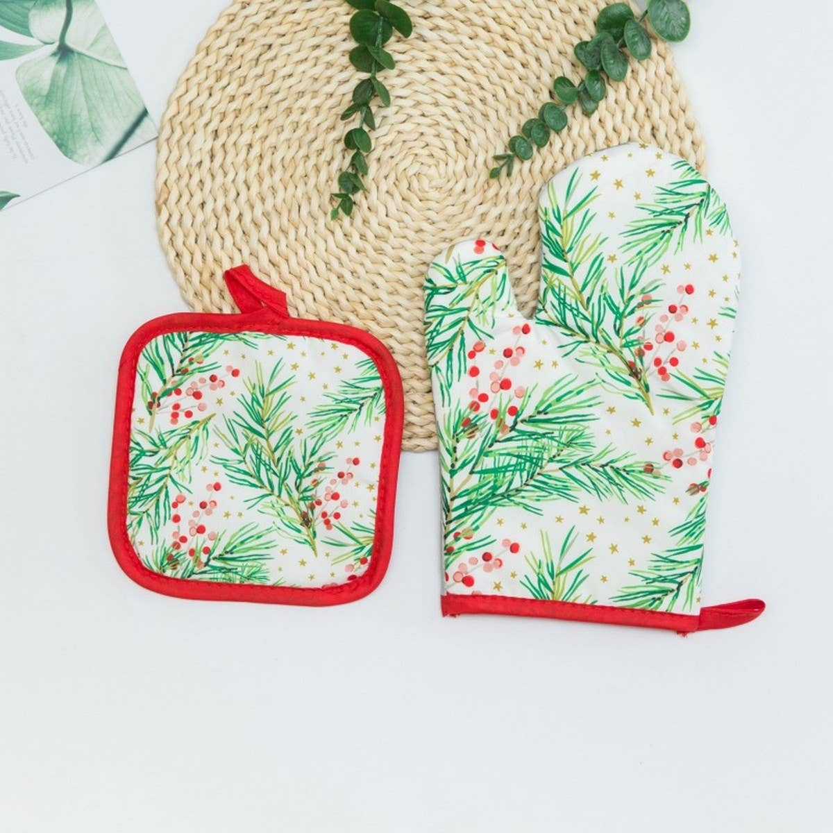 CHRISTMAS SERIES BAKING ANTI-SCALDING GLOVES