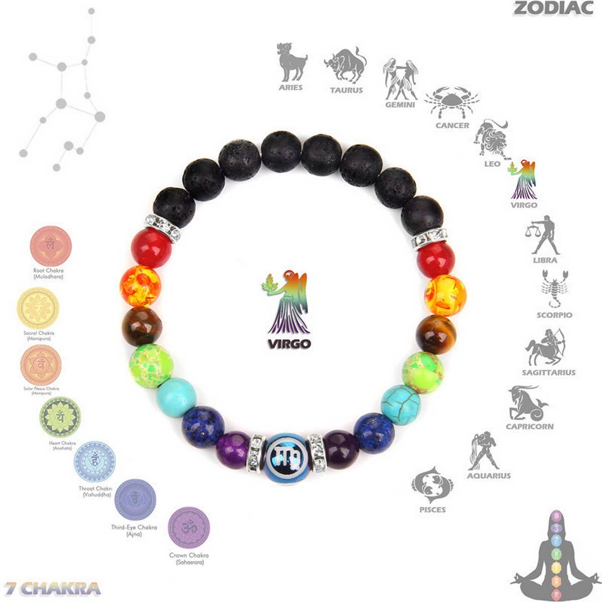 CWAJE3877_TWELVE CONSTELLATIONS COLORFUL BEADS BRACELET