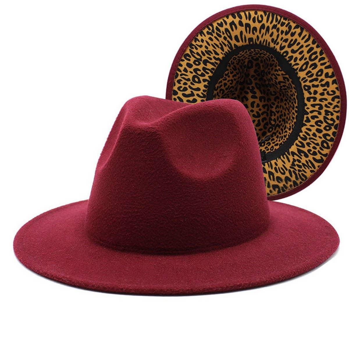 THICKENED DOUBLE-SIDED HAT TWO-COLOR JAZZ HAT_CWAH2536