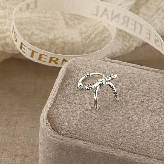 VERSATILE HIGH-END LINE BOW EARRINGS FOR WOMEN