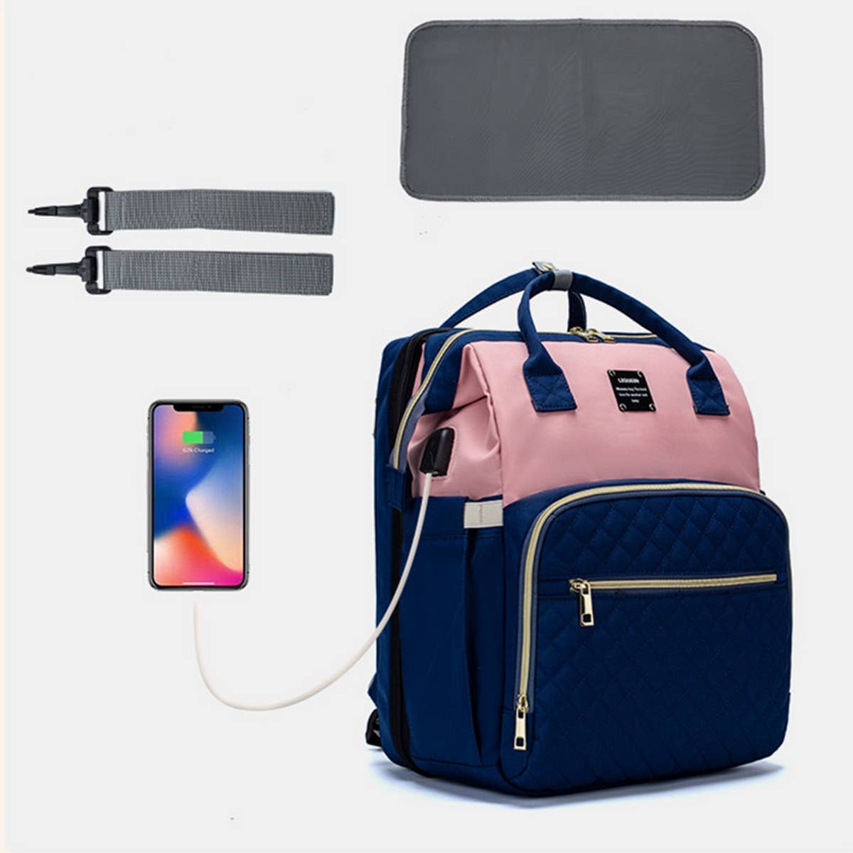 PORTABLE BACKPACK MOTHER AND BABY BAG_CWAB2233