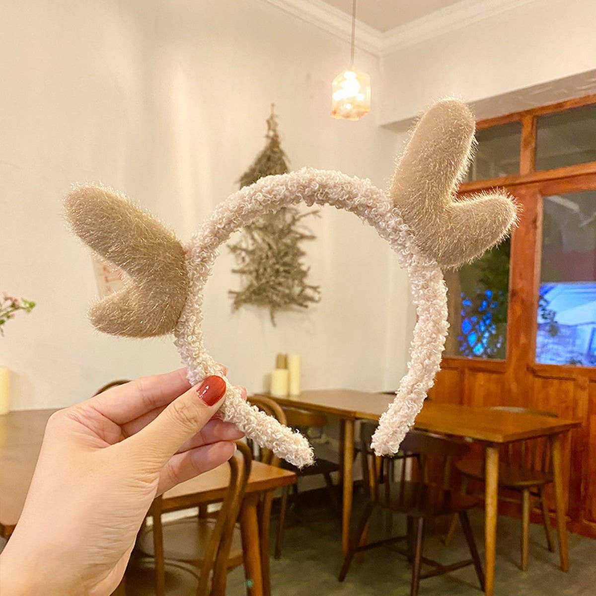 CHRISTMAS CUTE DEERANTLER HEADBAND HAIRACCESSORIES