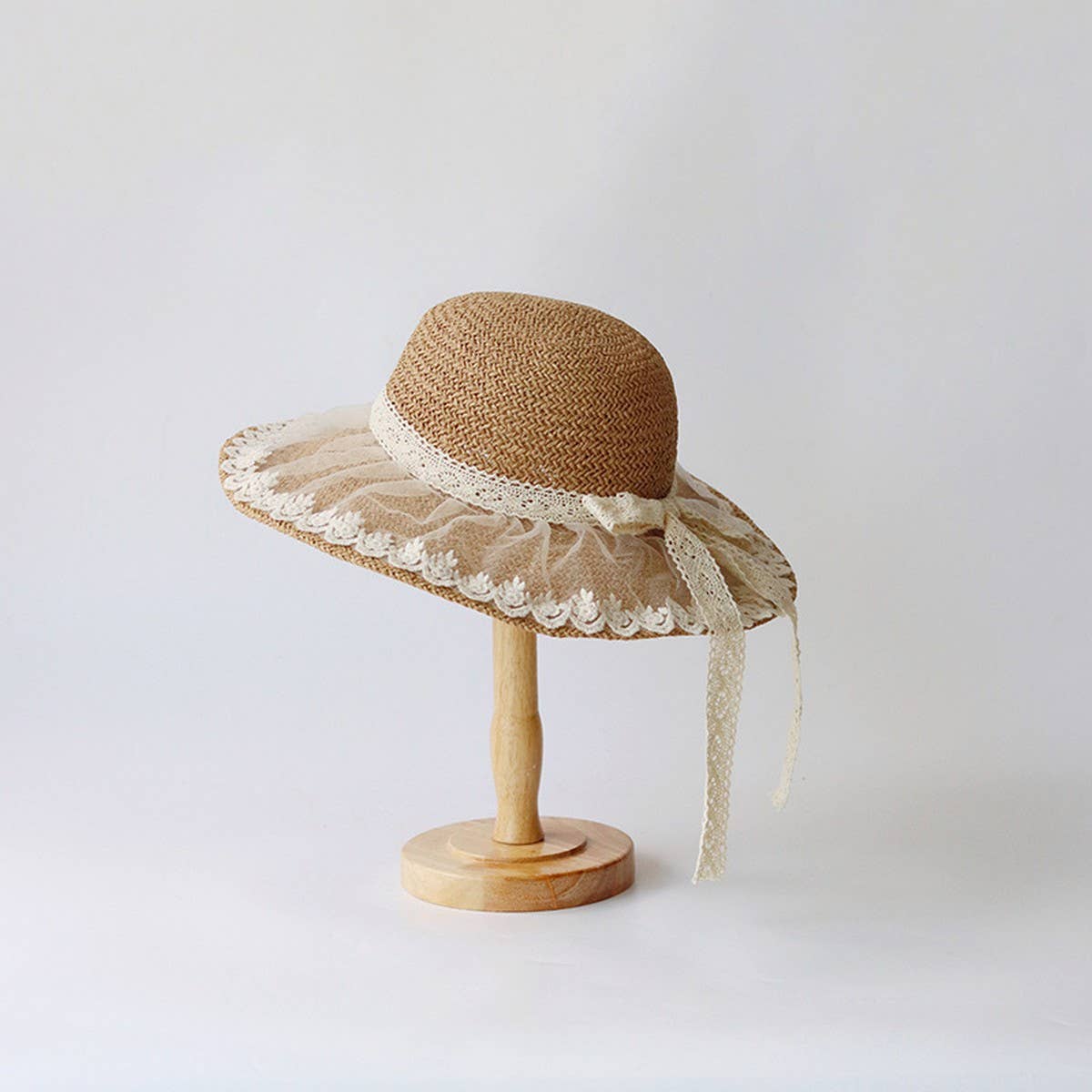 Summer hand-woven lace straw hat for women_CWAH3508