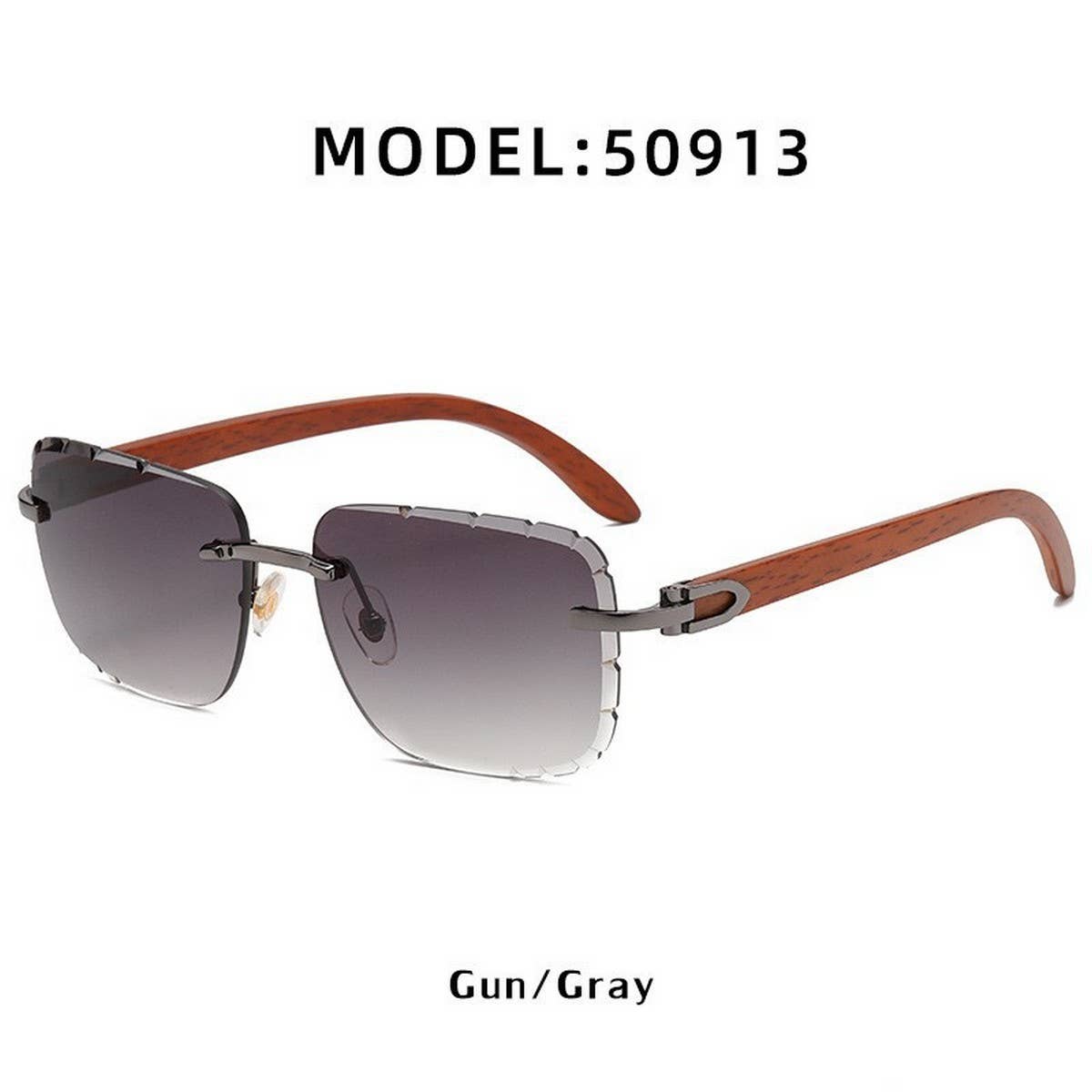 FASHIONABLE FRAMELESS CUT-EDGE SUNGLASSES