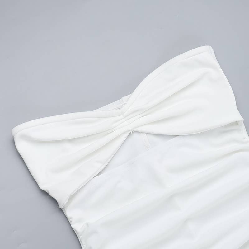 Hollow Out Tube Beach Vacation Dress