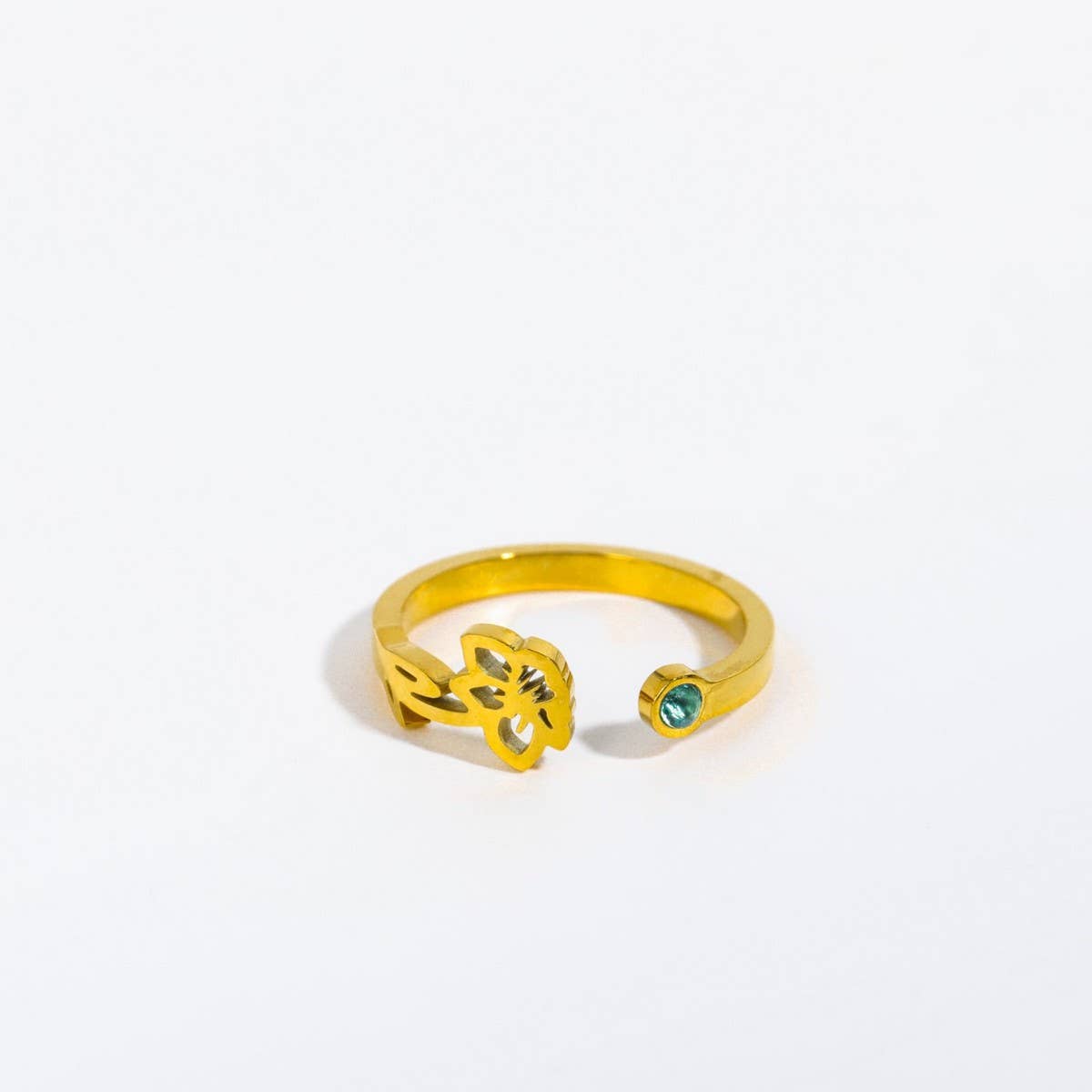 December Colored Zirconia Open Ring