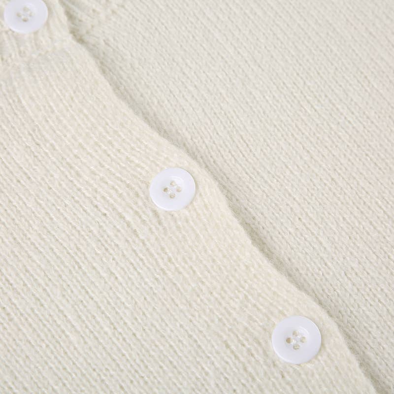 Girly Style Twist Solid Color Sweater