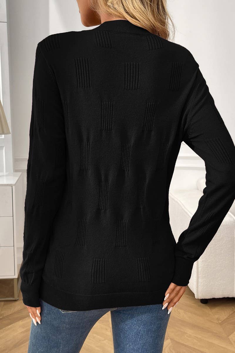 CWOSWL07157_SOLID CREWNECK PULLOVER LONG SLEEVE KNIT