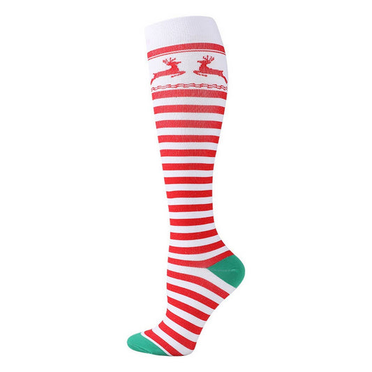 WOMEN'S CHRISTMAS SPORTS COMPRESSION SOCKS