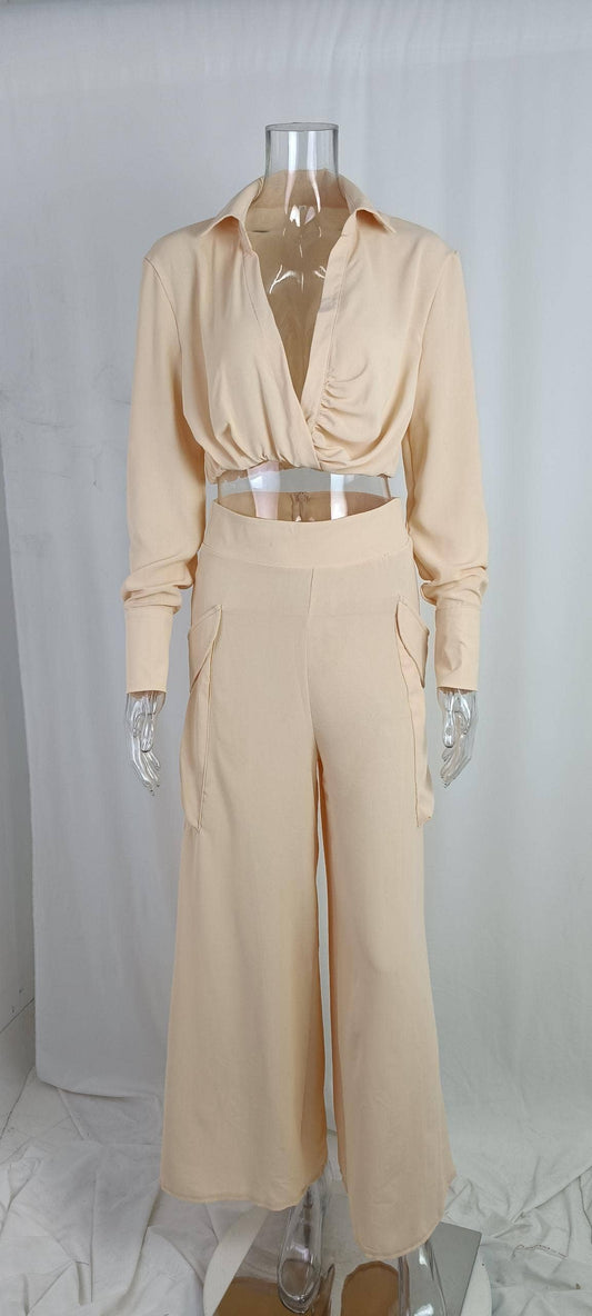 SOLID COLOR TEMPERAMENT COMMUTER FASHION SET