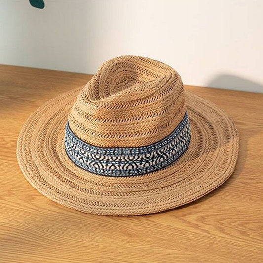 Summer leisure sunshade boutique straw hat_CWAH3414