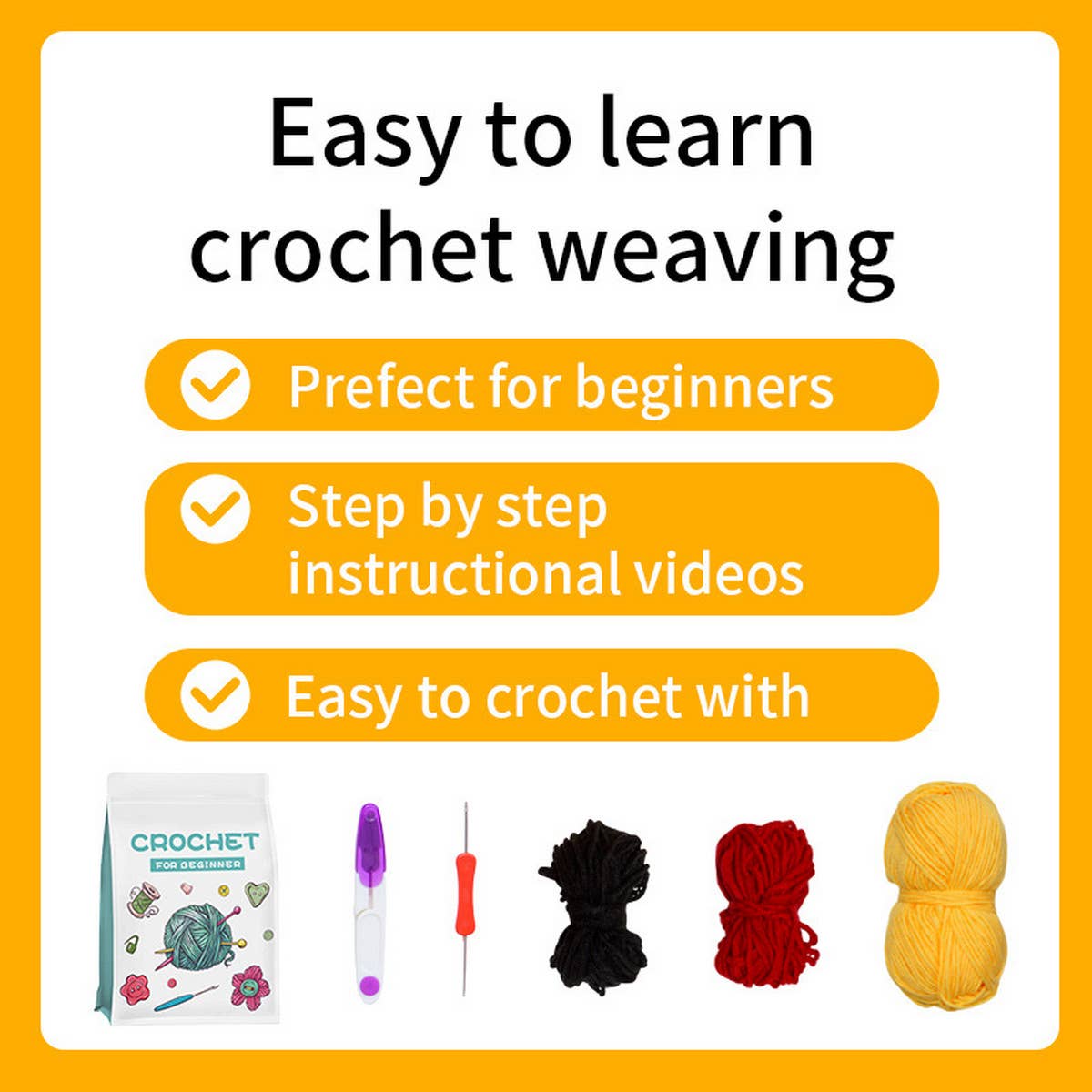 MANUAL DIY KNITTING CUTE DOLL MATERIAL PACKAGE