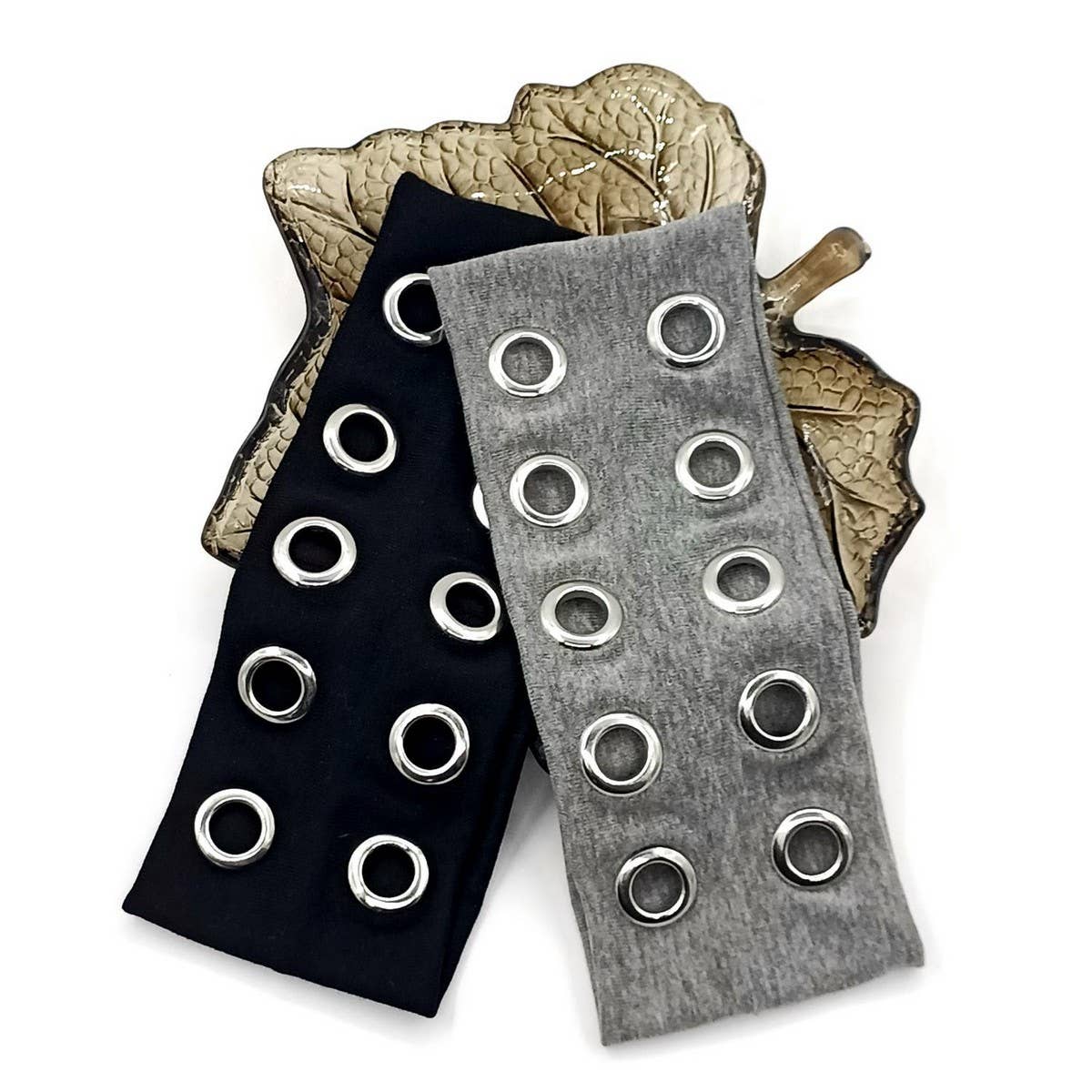 Punk Elastic Headwrap with Round Eyelets_CWAHA6314