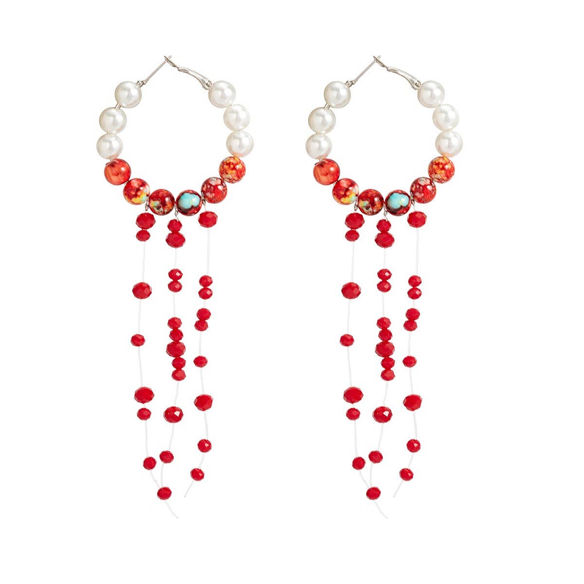 CREATIVE HALLOWEEN BLOOD DROP LONG EARRINGS