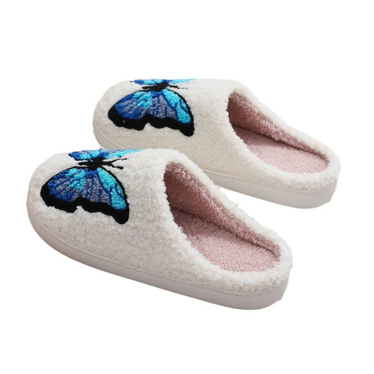 HOME COLORFUL BUTTERFLY COTTON SLIPPERS