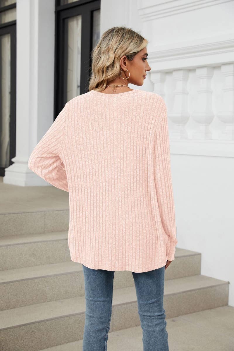 CWOCAL2137_WINTER BUTTON-UP LONG SLEEVE SWEATER CARDIGAN