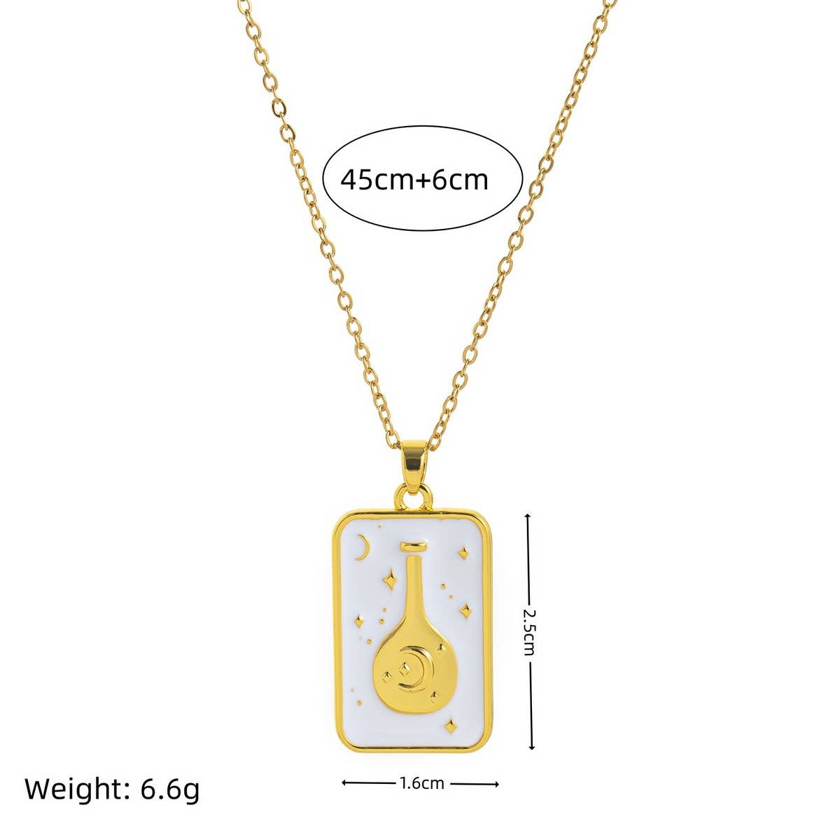 HIGH-END RETRO TAROT CLAVICLE NECKLACE FOR WOMEN