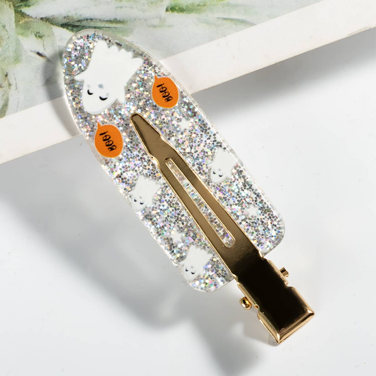 HALLOWEEN ACCESSORIES ACRYLIC PRINTED HAIR CLIP