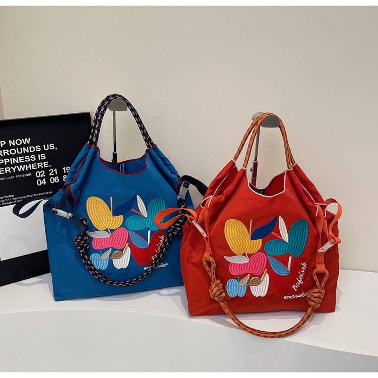 Cartoon embroidery versatile commuting bag