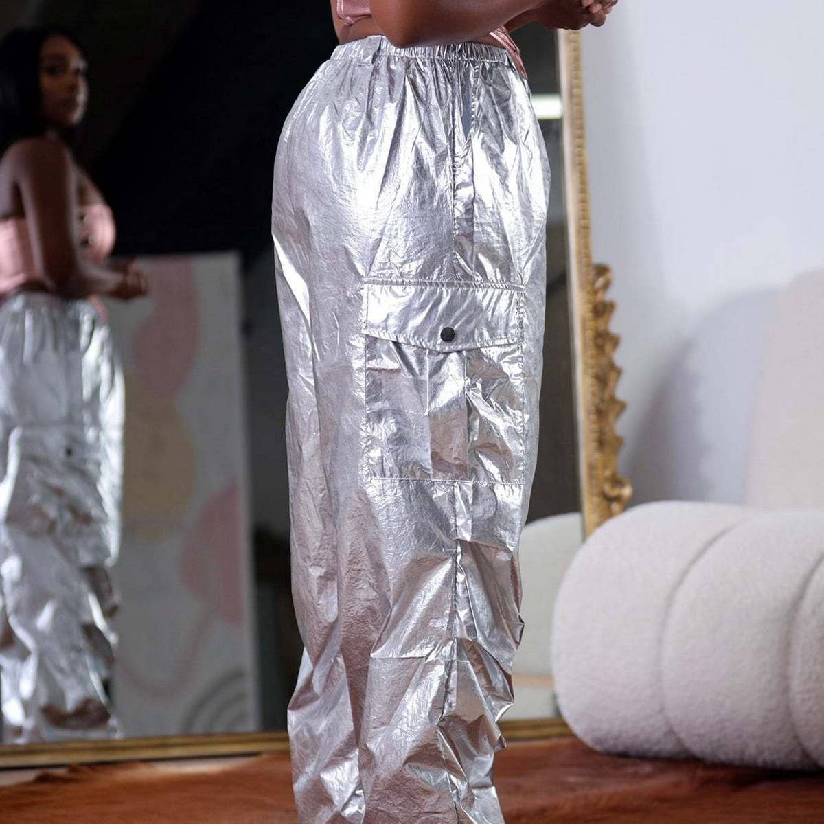 WOMEN CASUAL SOLID COLOR PANTS_CWBLP0335