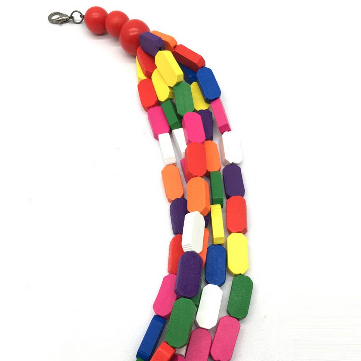 MULTI-LAYERED COLORFUL BEADED HANDMADE NECKLACE
