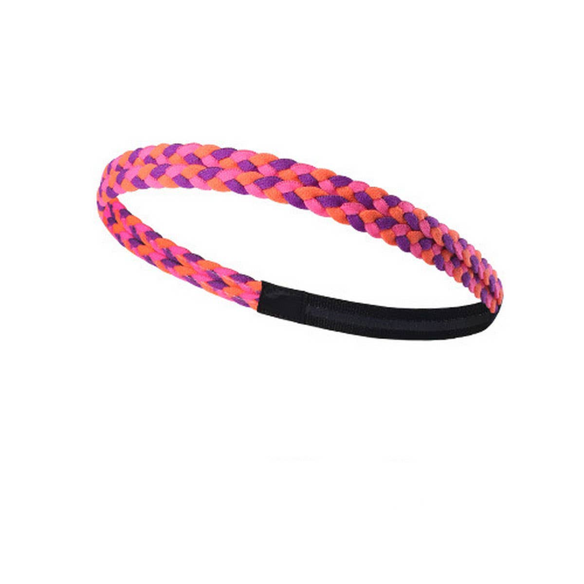 Braided Non-Slip Silicone Sweatband for Sports_CWMM7952