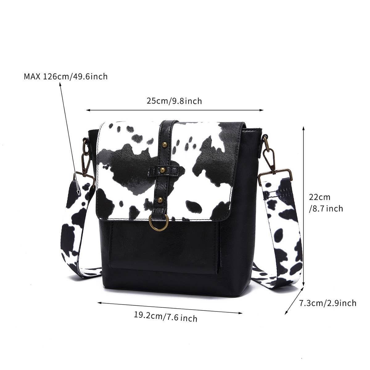 WOMEN PRINTED WESTERN VINTAGE CROSSBODY BAG_CWAB2593