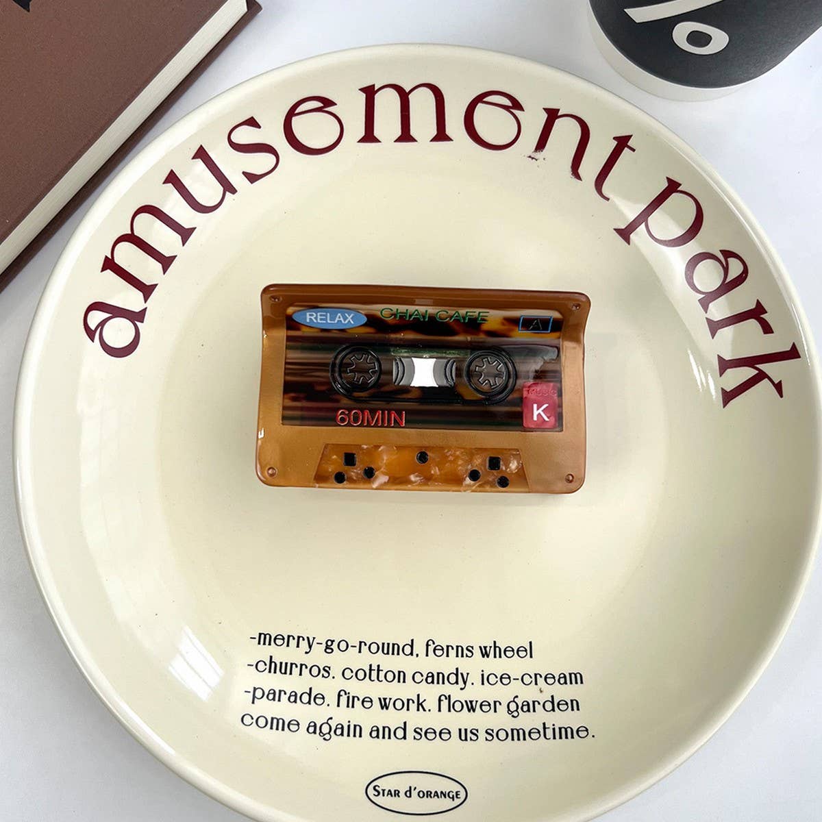 Music Note Hair Claw ? Acetate Piano & Sax Design