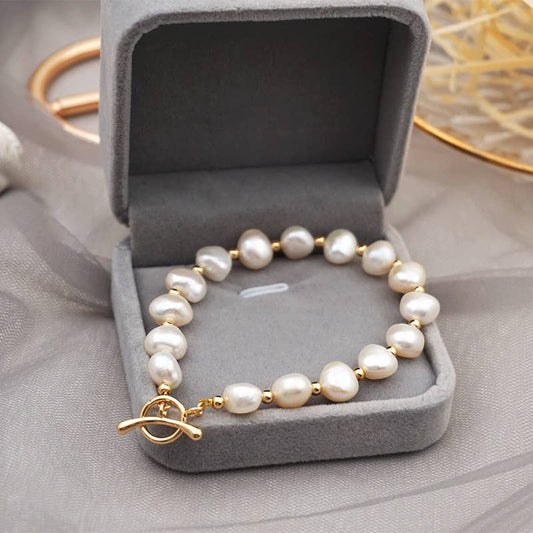 Baroque freshwater pearl bracelet