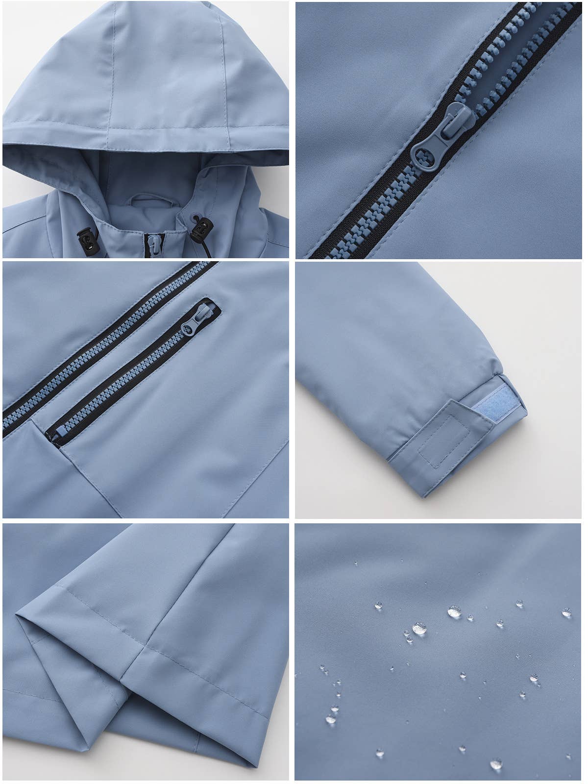 HOODED LONG-SLEEVED SPORTS TRENCH COAT