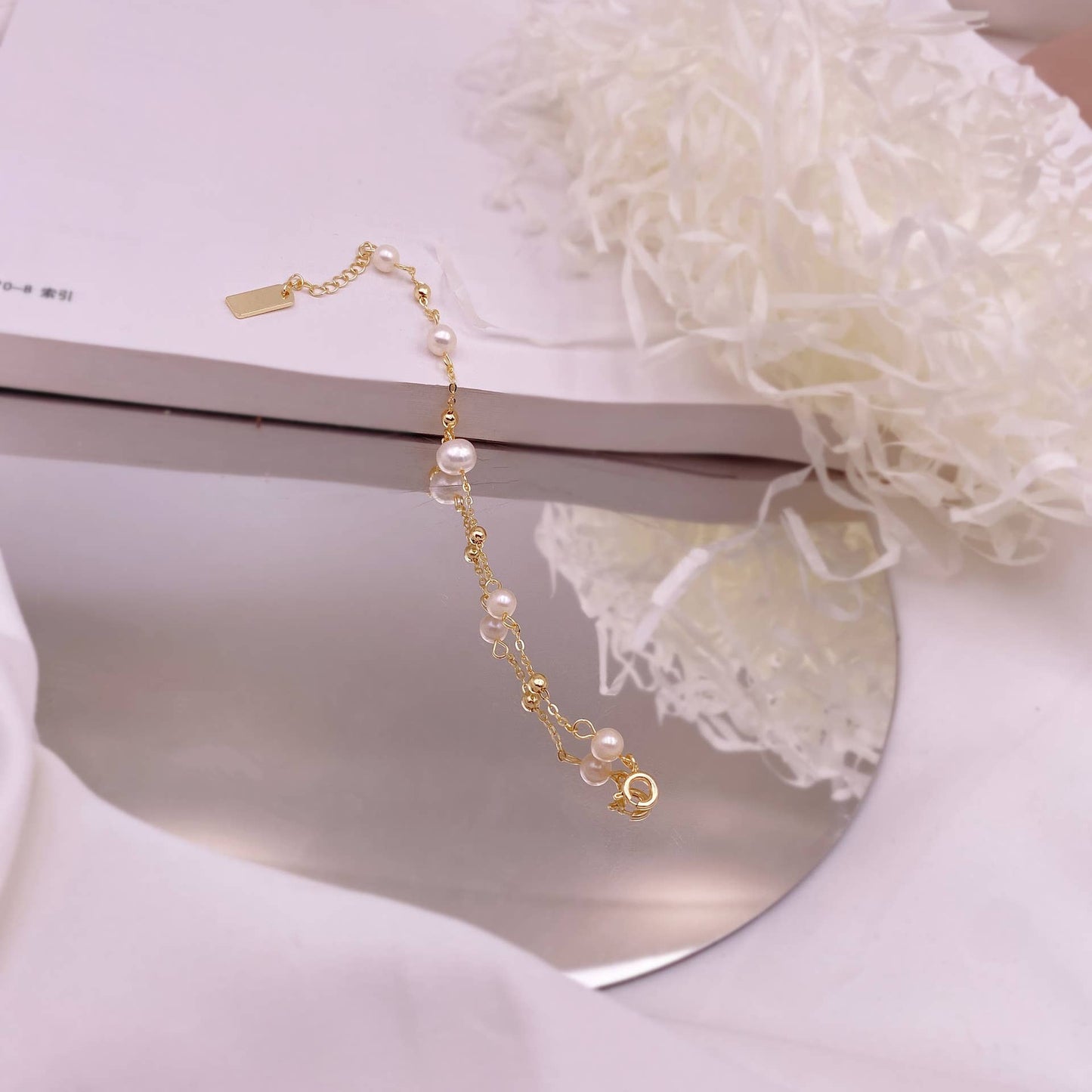 Natural freshwater pearl starry sky necklace