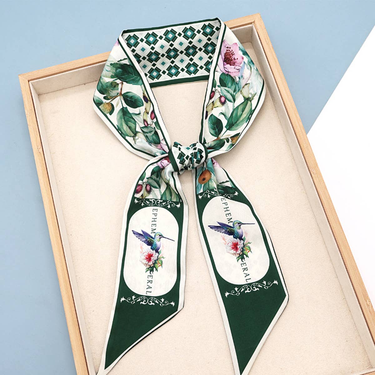 Fruit Print Twilly Scarf ? Hair Tie & Bag Ribbon