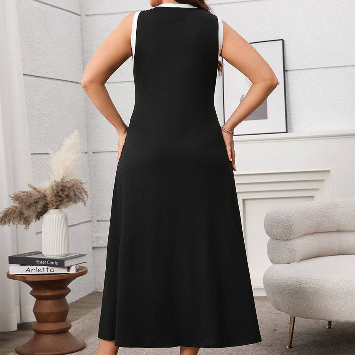 Elegant Spaghetti Strap Waist Dress for Summer