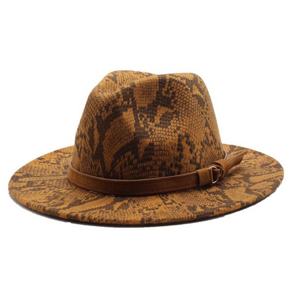 WOOL HAT SNAKE PATTERN CASUAL HAT JAZZ HAT FELT HAT_CWAH2592